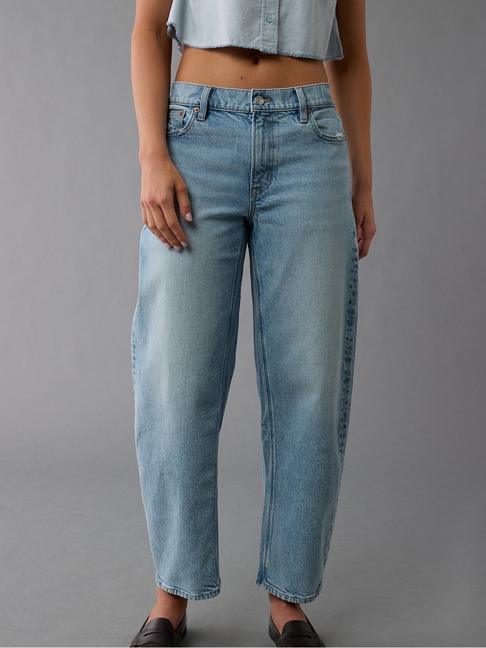 AE stretch barrel Jean
